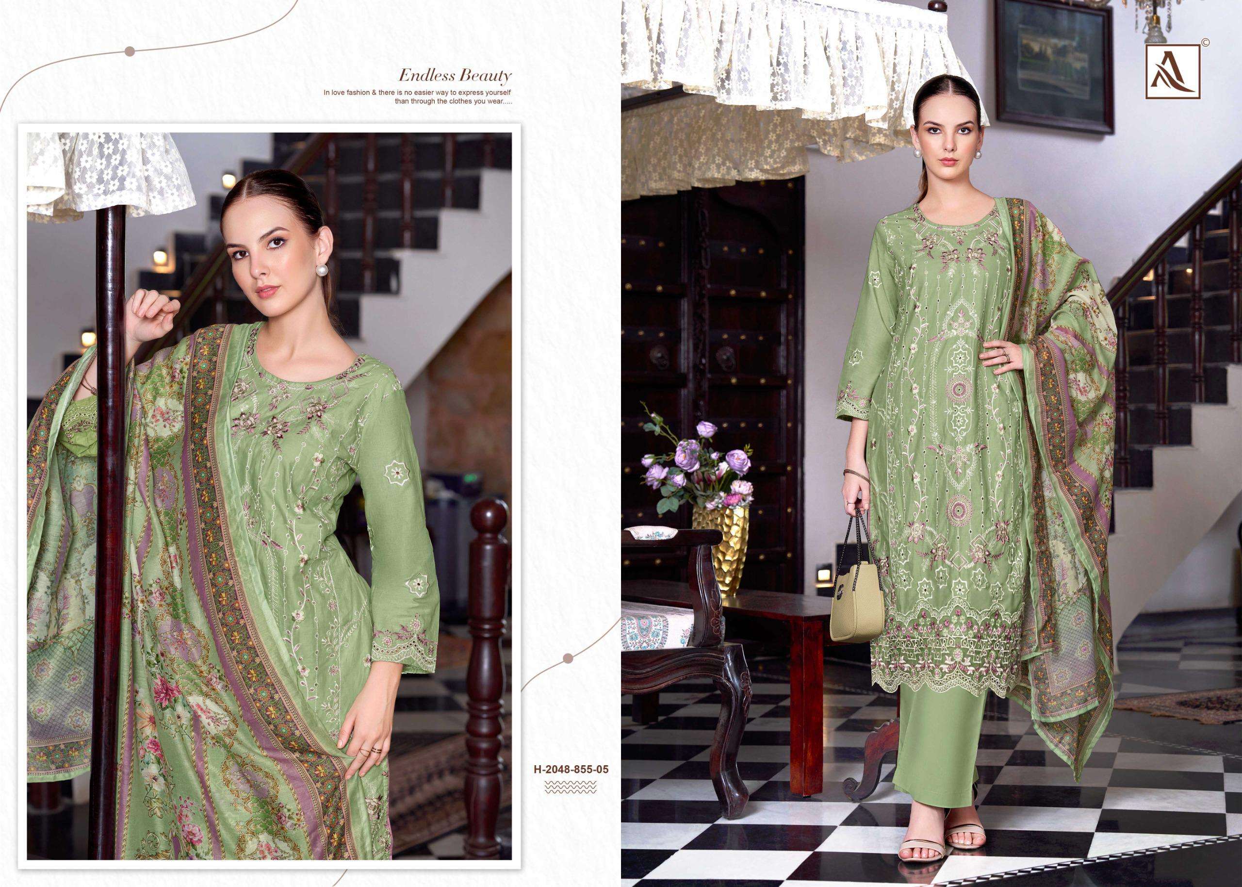 ALOK SUITS THE LIBAS LAWN COTTON FANCY EMBROIDERY WORK SUIT