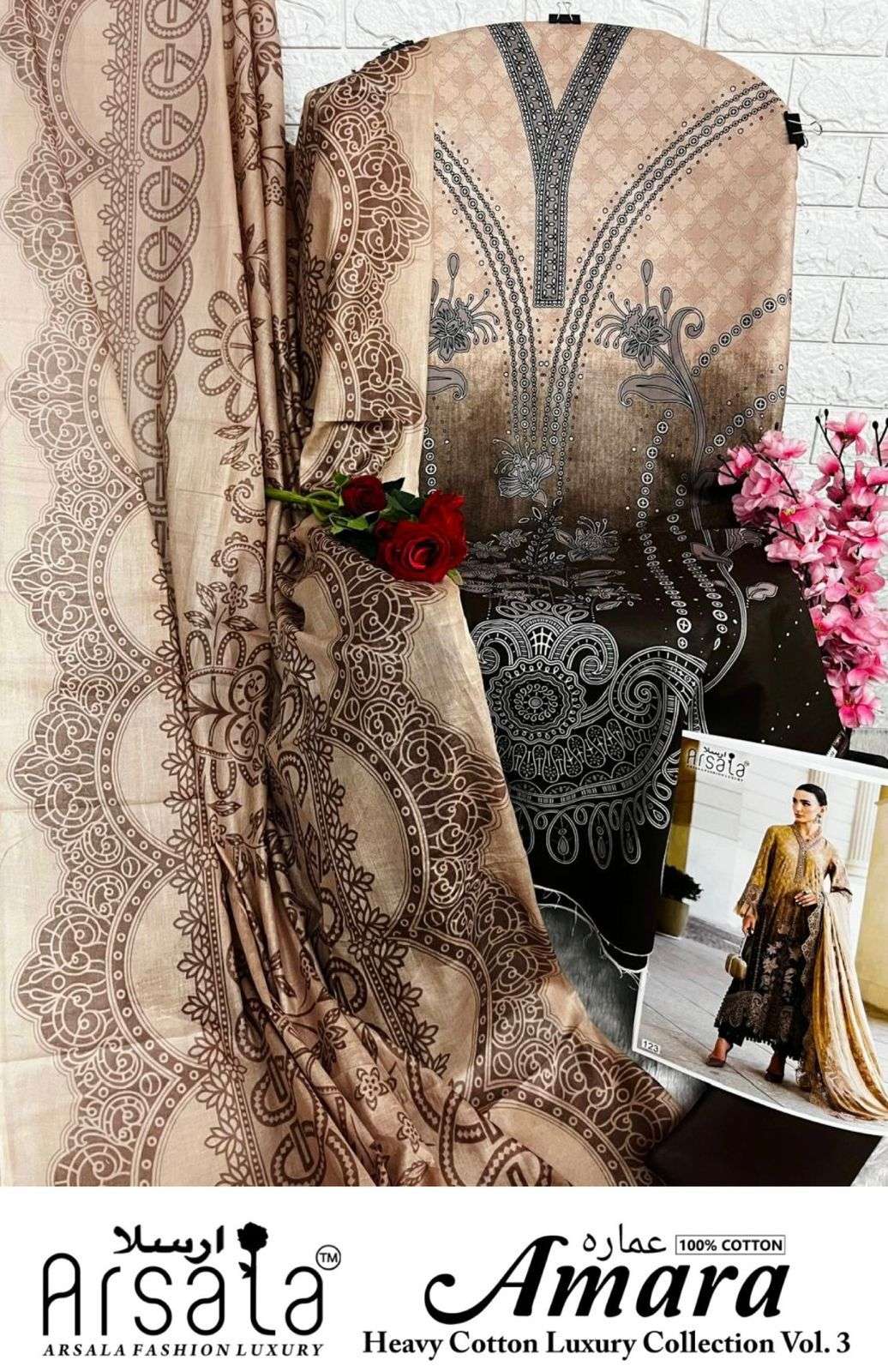 ARSALA FASHION LUXURY AMARA HEAVY COTTON LUXURY COLLECTION VOL 3 NEW DESIGNS 
