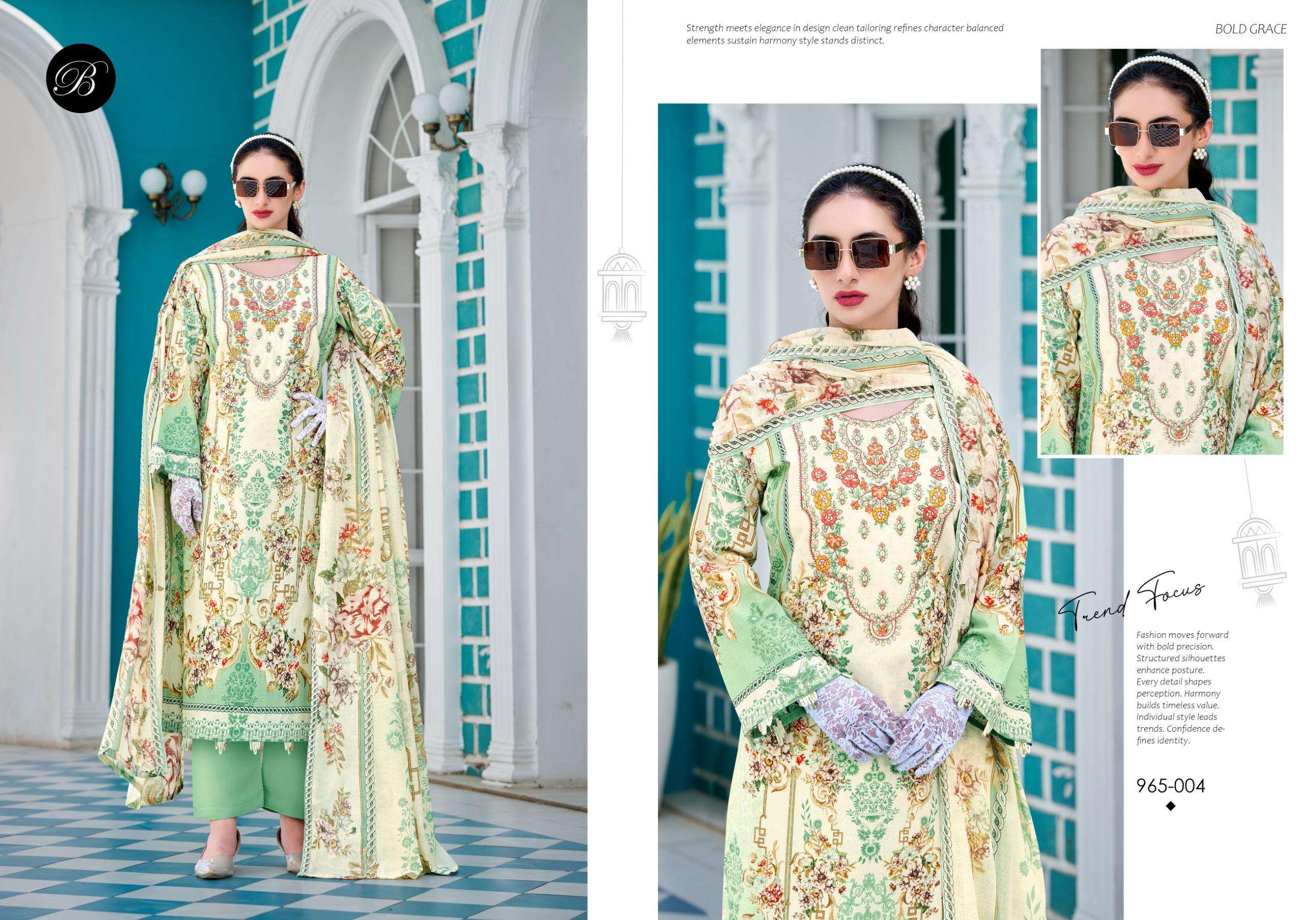 BELLIZA DESIGNER STUDIO NAIRA VOL 136 COTTON DIGITAL PRINT WITH FANCY EMBROIDERY WORK SUITS