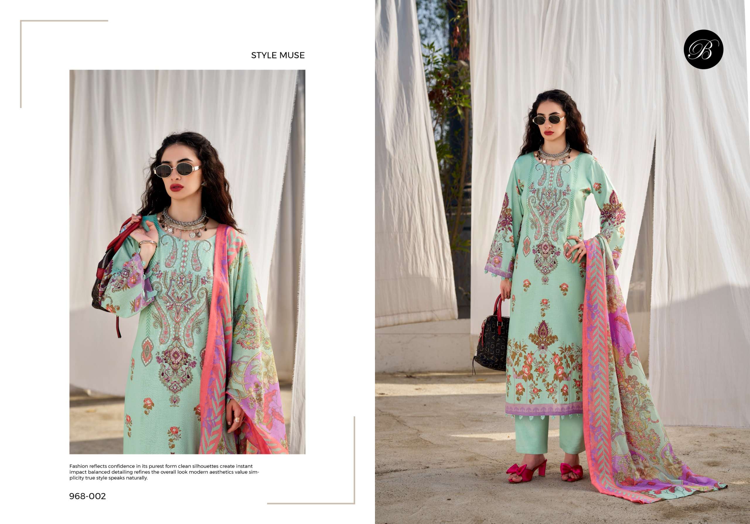 BELLIZA DESIGNER STUDIO NAIRA VOL 137 COTTON DIGITAL PRINT WITH FANCY EMBROIDERY WORK SUITS