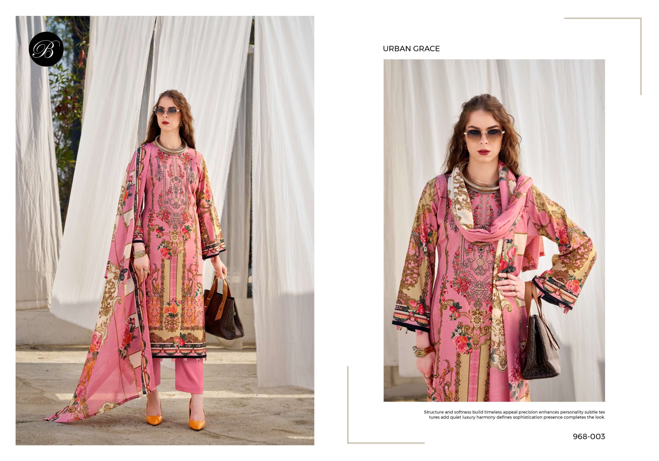 BELLIZA DESIGNER STUDIO NAIRA VOL 137 COTTON DIGITAL PRINT WITH FANCY EMBROIDERY WORK SUITS