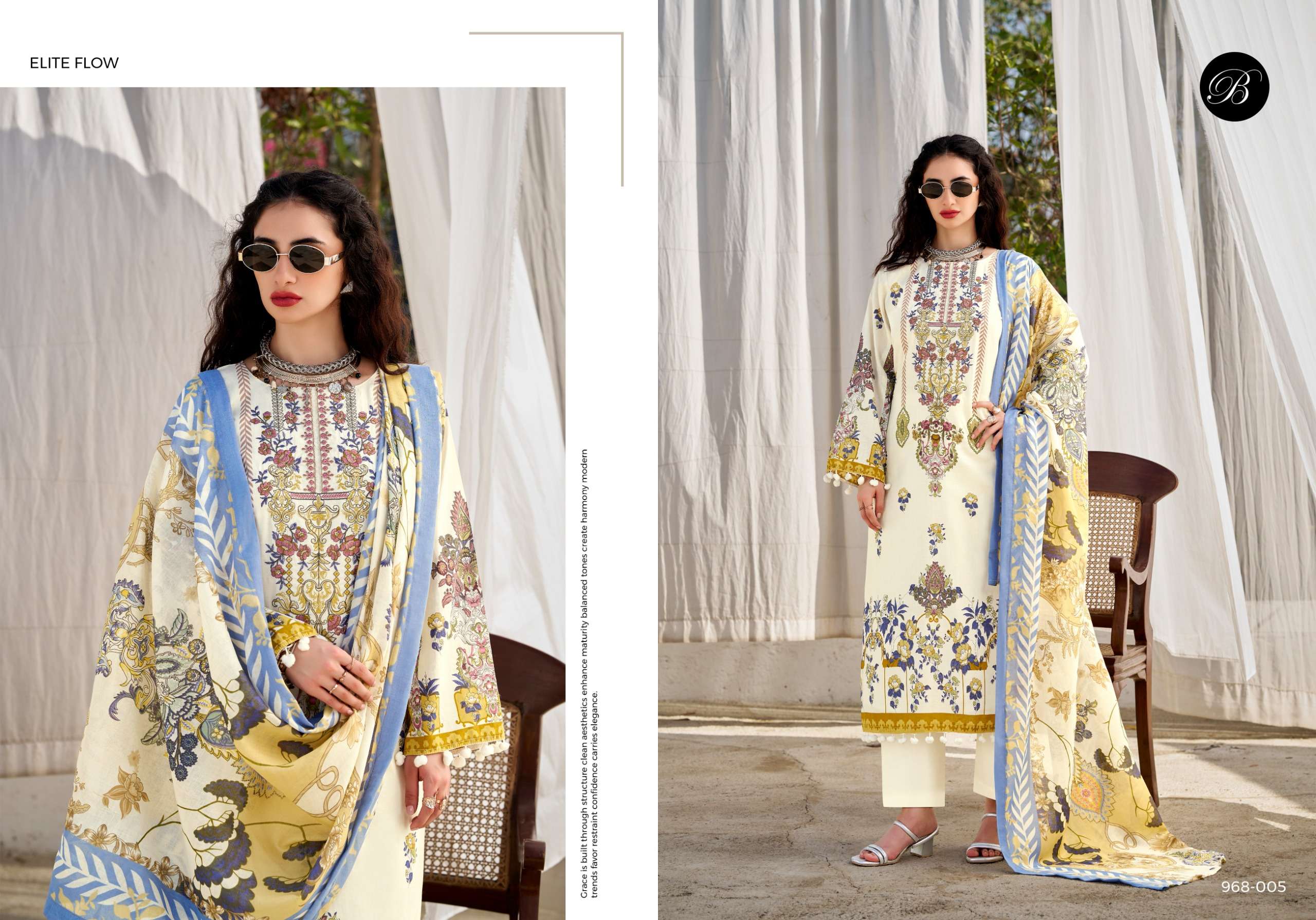 BELLIZA DESIGNER STUDIO NAIRA VOL 137 COTTON DIGITAL PRINT WITH FANCY EMBROIDERY WORK SUITS