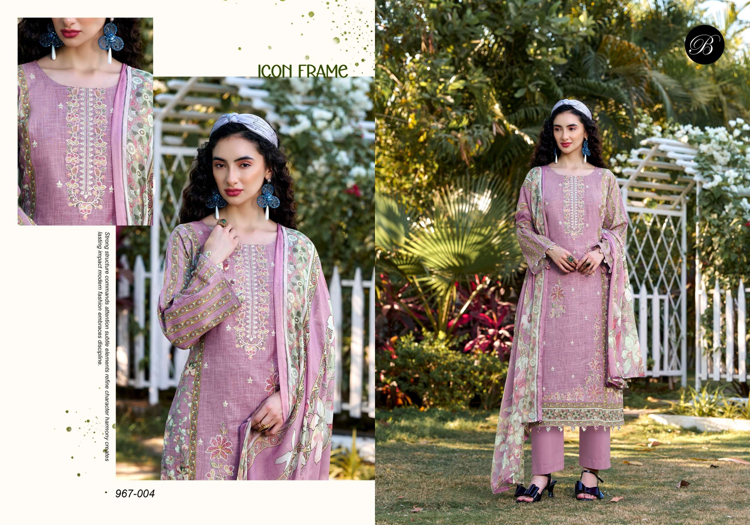 BELLIZA DESIGNER STUDIO REHANA VOL 2 COTTON DIGITAL PRINTS WITH FANCY WORK SUIT