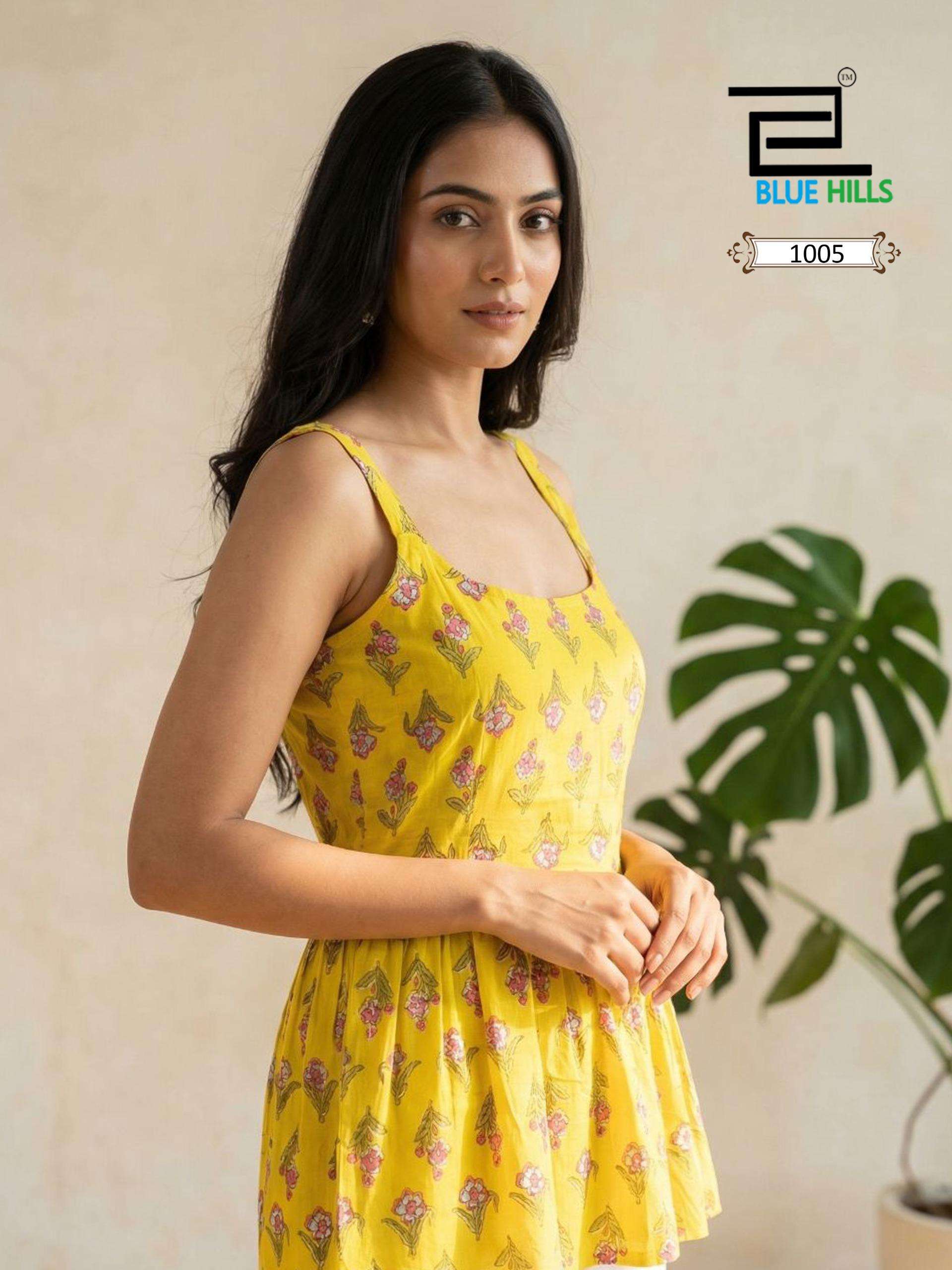 BLUE HILLS PRINCESS VOL 5 COTTON PRINTED FANCY SUMMER WEAR LADIES TOPS