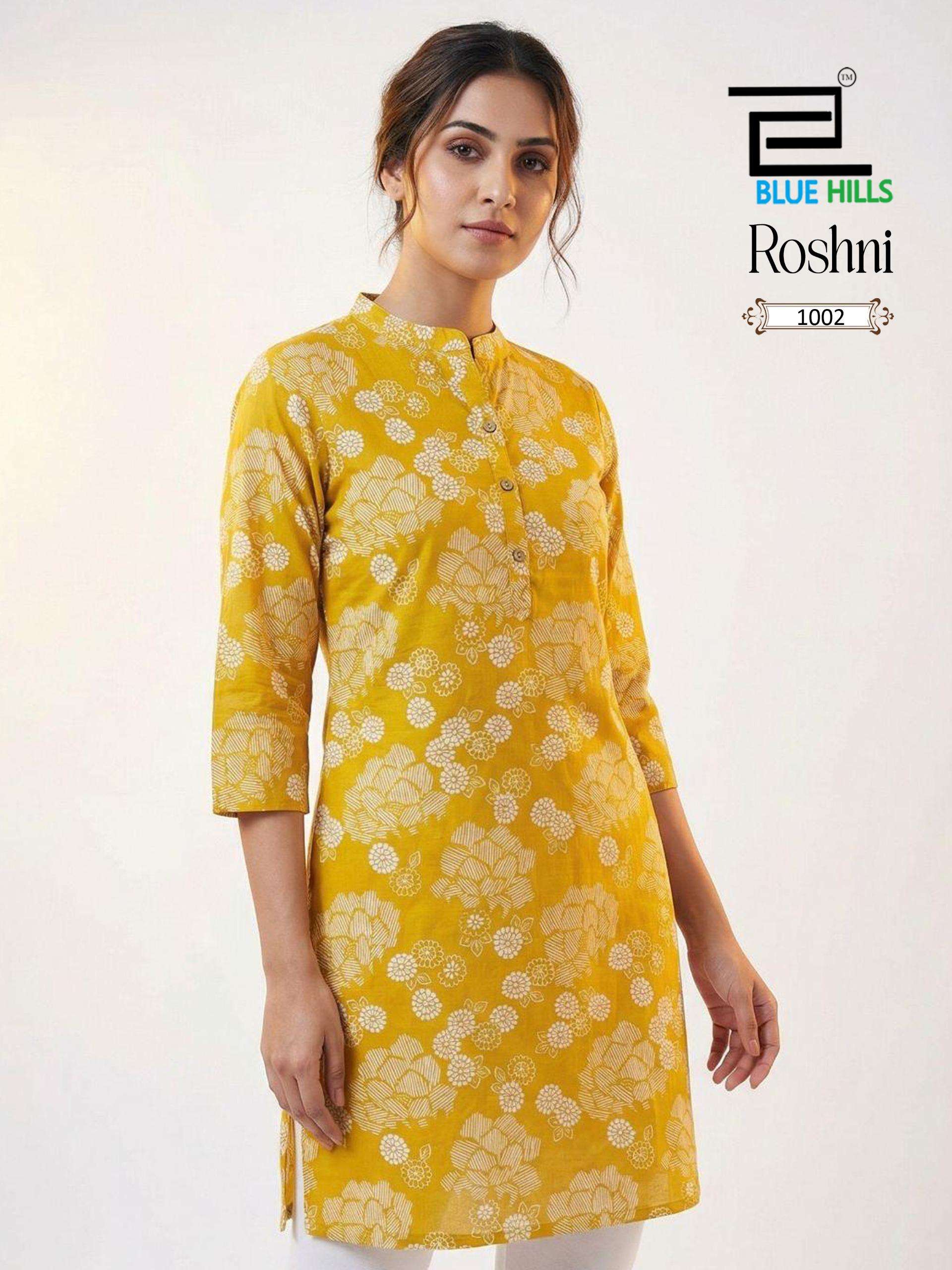 BLUE HILLS ROSHNI COTTON PRINTED FANCY SUMMER WEAR LADIES TOP