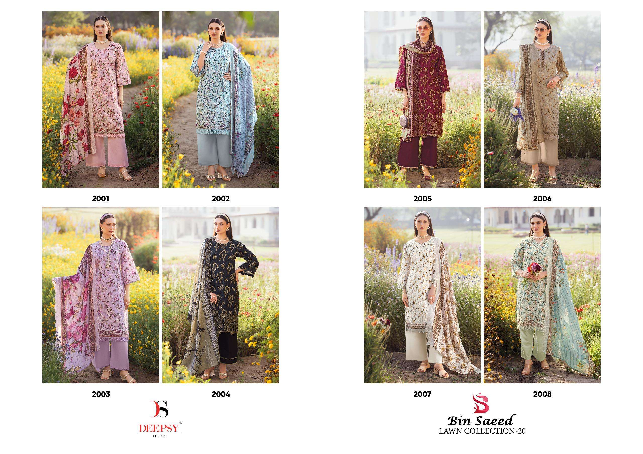 DEEPSY SUITS BIN SAEED VOL 20 COTTON HEAVY EMBROIDERY DESIGNER WORK PAKISTANI SUIT