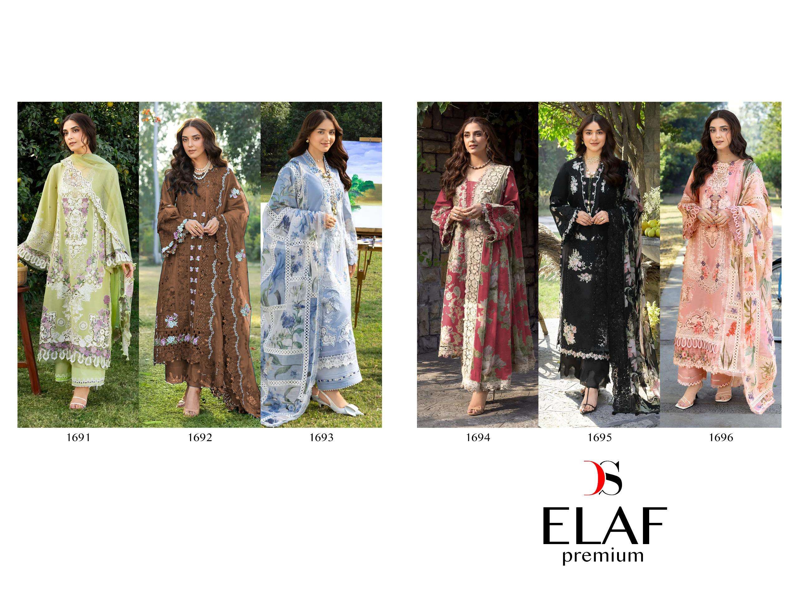 DEEPSY SUITS ELAF PREMIUM LUXURY LAWN COLLECTION COTTON EMBROIDERY DESIGNER WORK SUIT