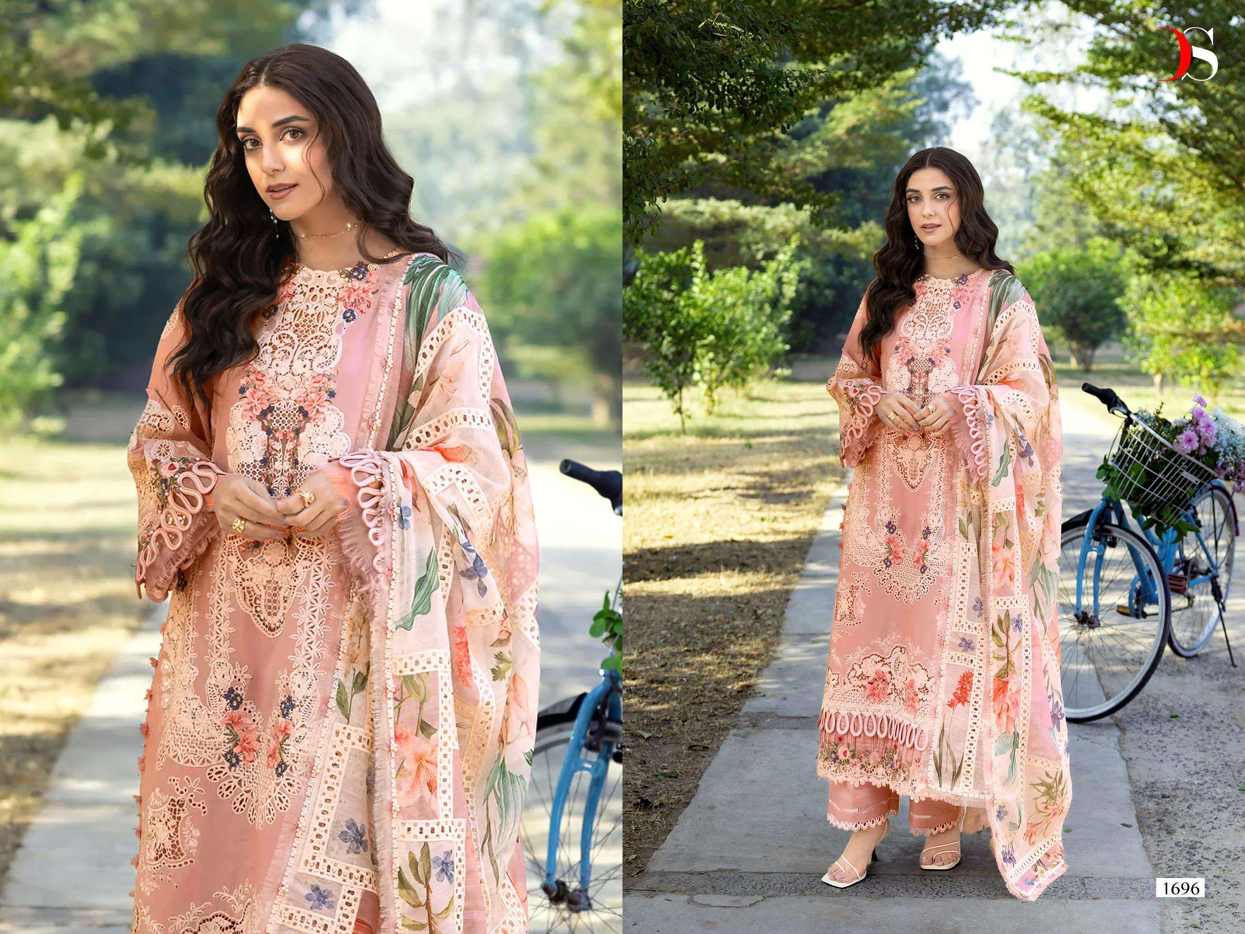 DEEPSY SUITS ELAF PREMIUM LUXURY LAWN COLLECTION COTTON EMBROIDERY DESIGNER WORK SUIT