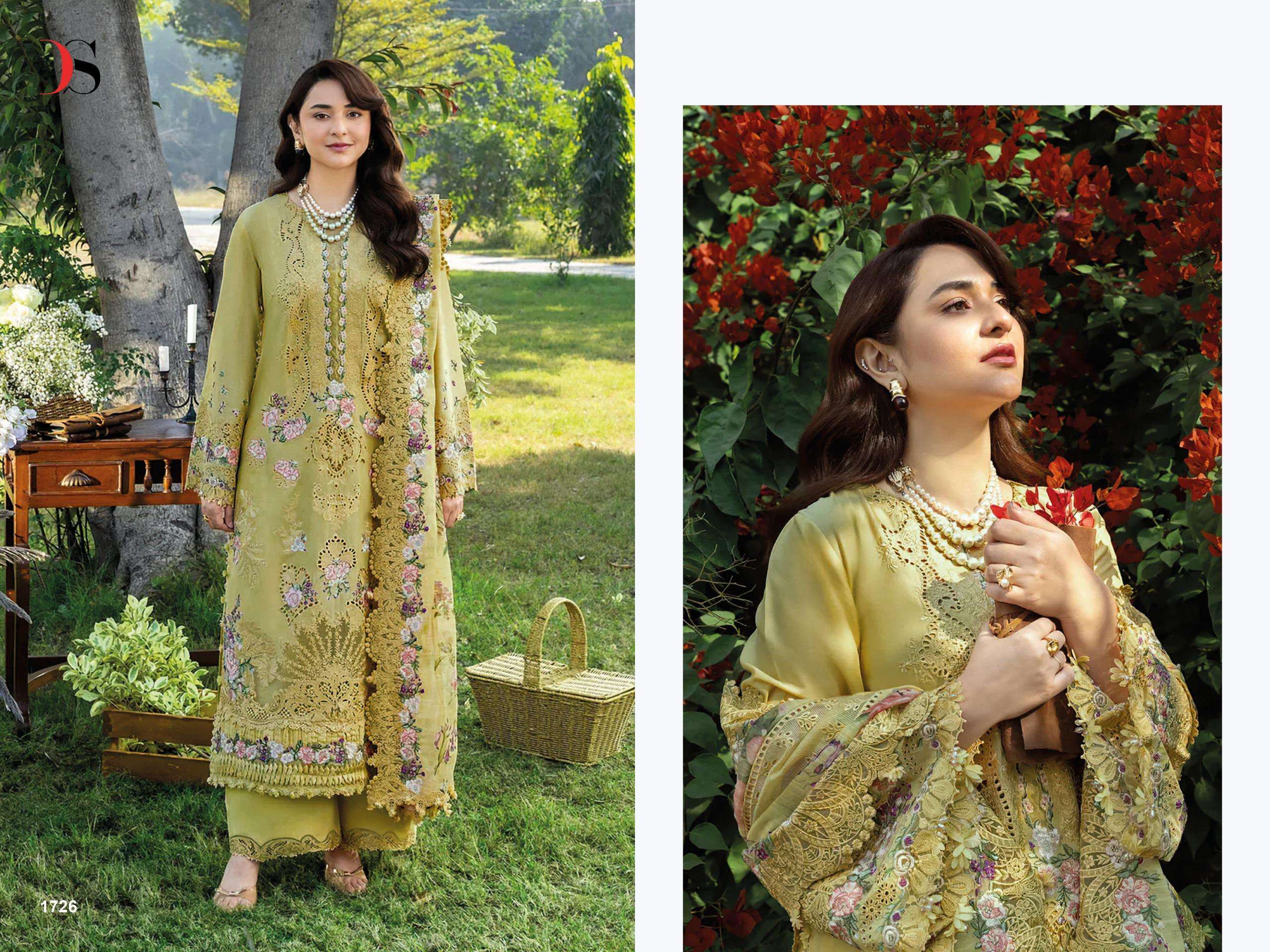 DEEPSY SUITS ELAF PREMIUM LUXURY LAWN COLLECTION VOL 2 COTTON EMBROIDERY DESIGNER WORK SUIT