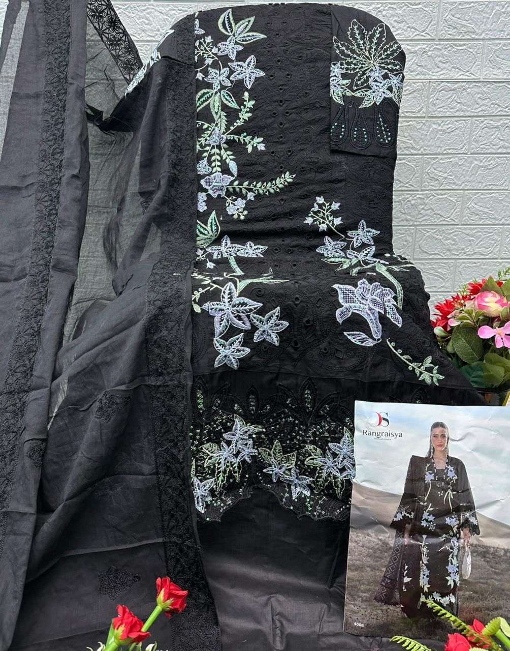 DEEPSY SUITS RANGRASIYA PREMIUM LAWN VOL 4 COTTON EMBROIDERY DESIGNER PAKISTANI SUIT