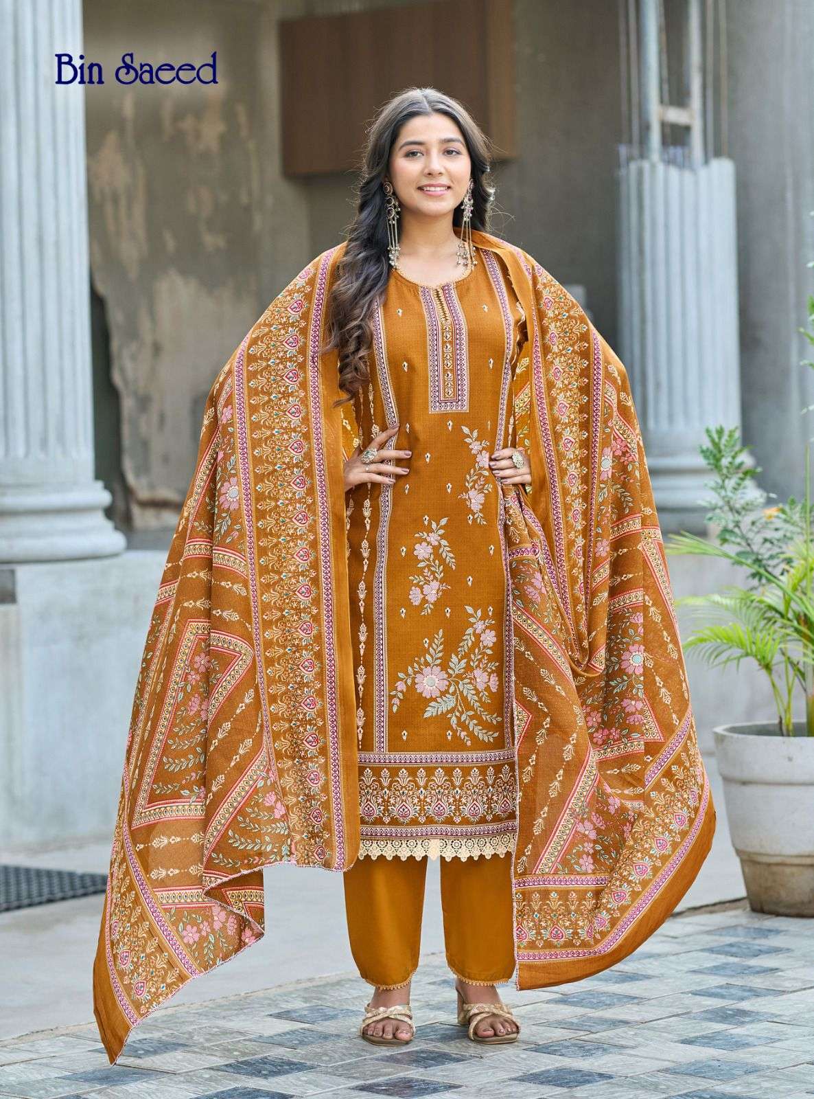 FALAK INTERNATIONAL BIN SAEED VOL 4 COTTON DIGITAL PRINT SALWAR SUIT