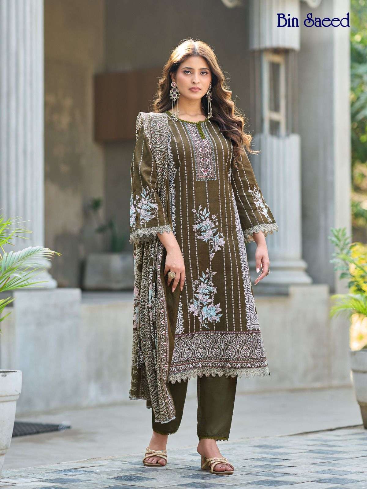 FALAK INTERNATIONAL BIN SAEED VOL 4 COTTON DIGITAL PRINT SALWAR SUIT