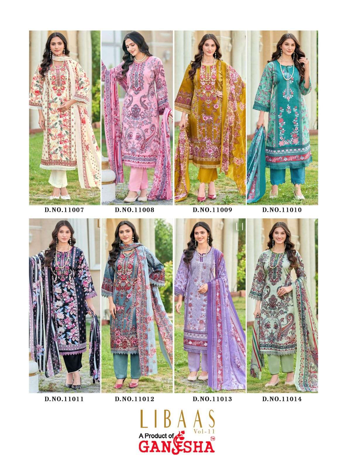 FALAK INTERNATIONAL LIBAAS VOL 11 COTTON DIGITAL STYLE PRINTS SALWAR SUIT