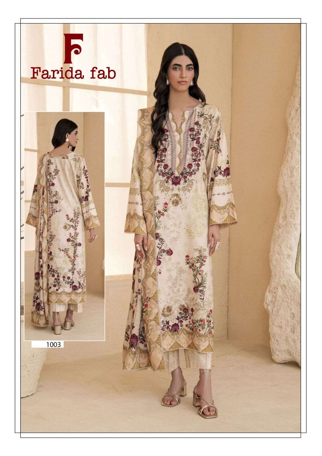 FARIDA FAB CHARIZMA COTTON DIGITAL PRINTS SALWAR SUIT