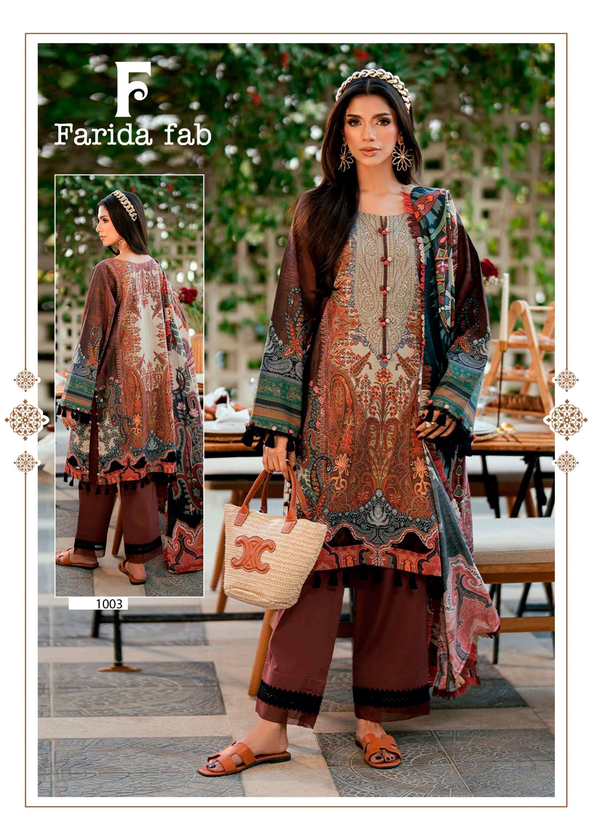 FARIDA FAB JULFAT COTTON DIGITAL PRINTS SALWAR SUITS 