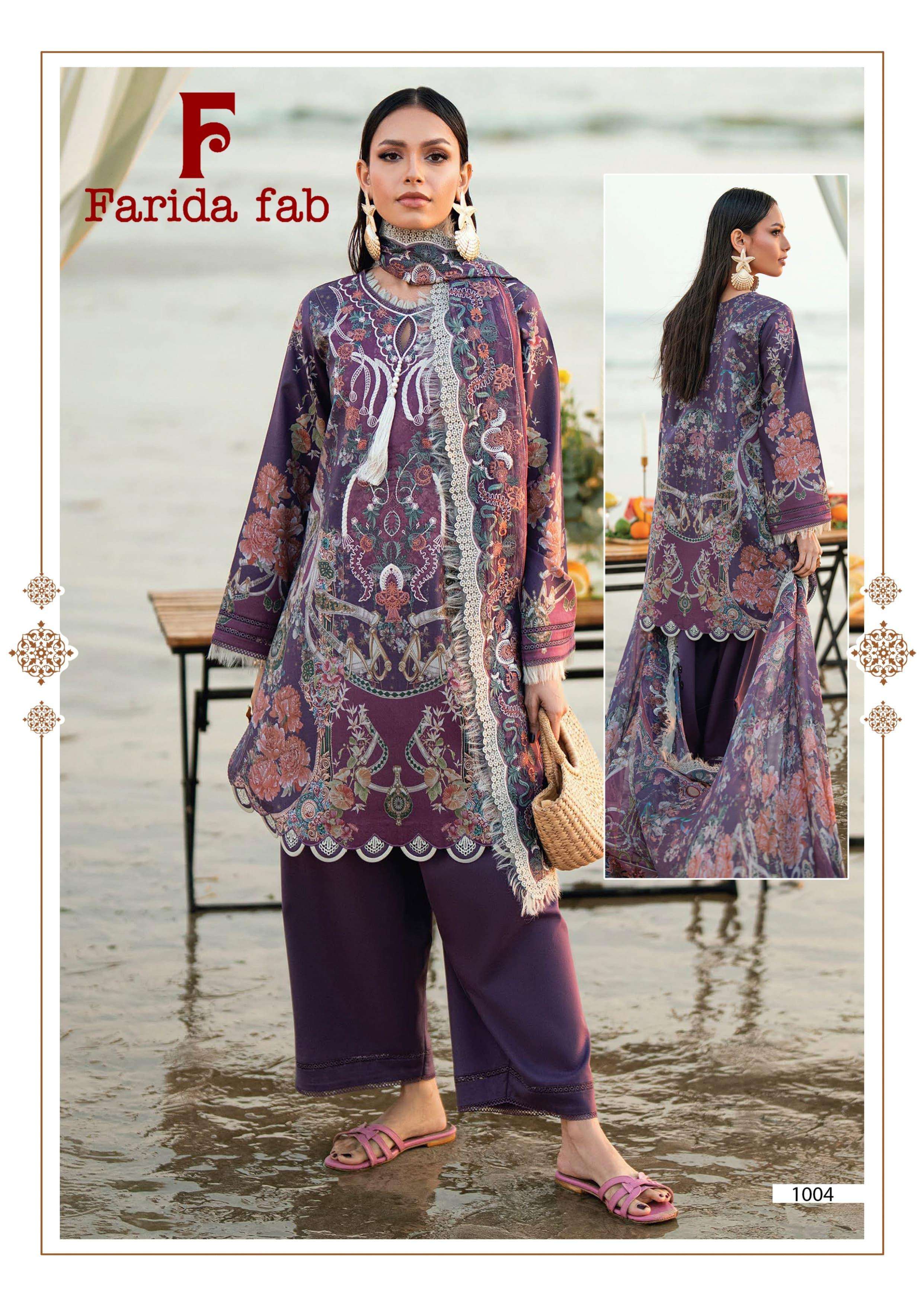 FARIDA FAB JULFAT COTTON DIGITAL PRINTS SALWAR SUITS 