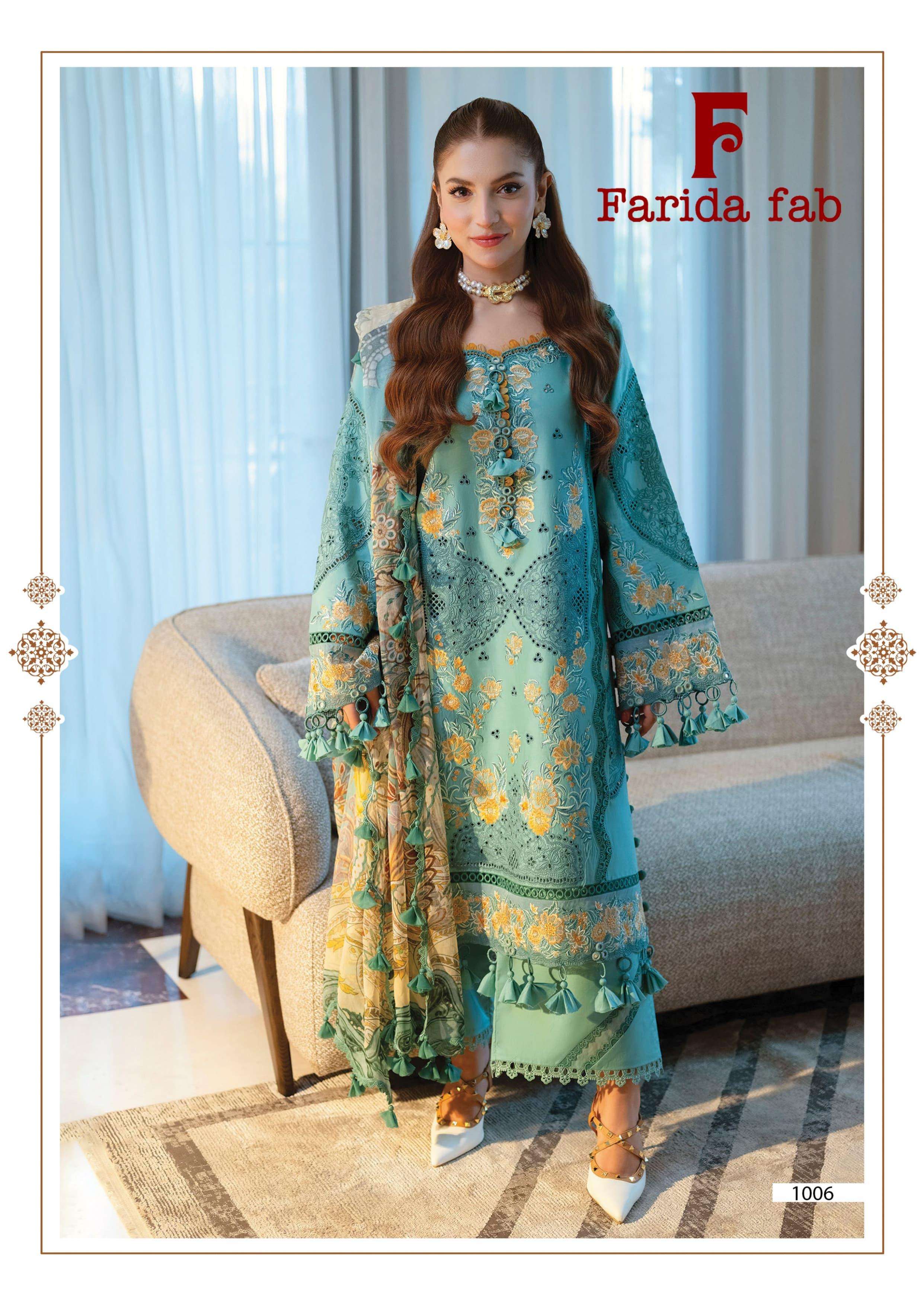 FARIDA FAB JULFAT COTTON DIGITAL PRINTS SALWAR SUITS 