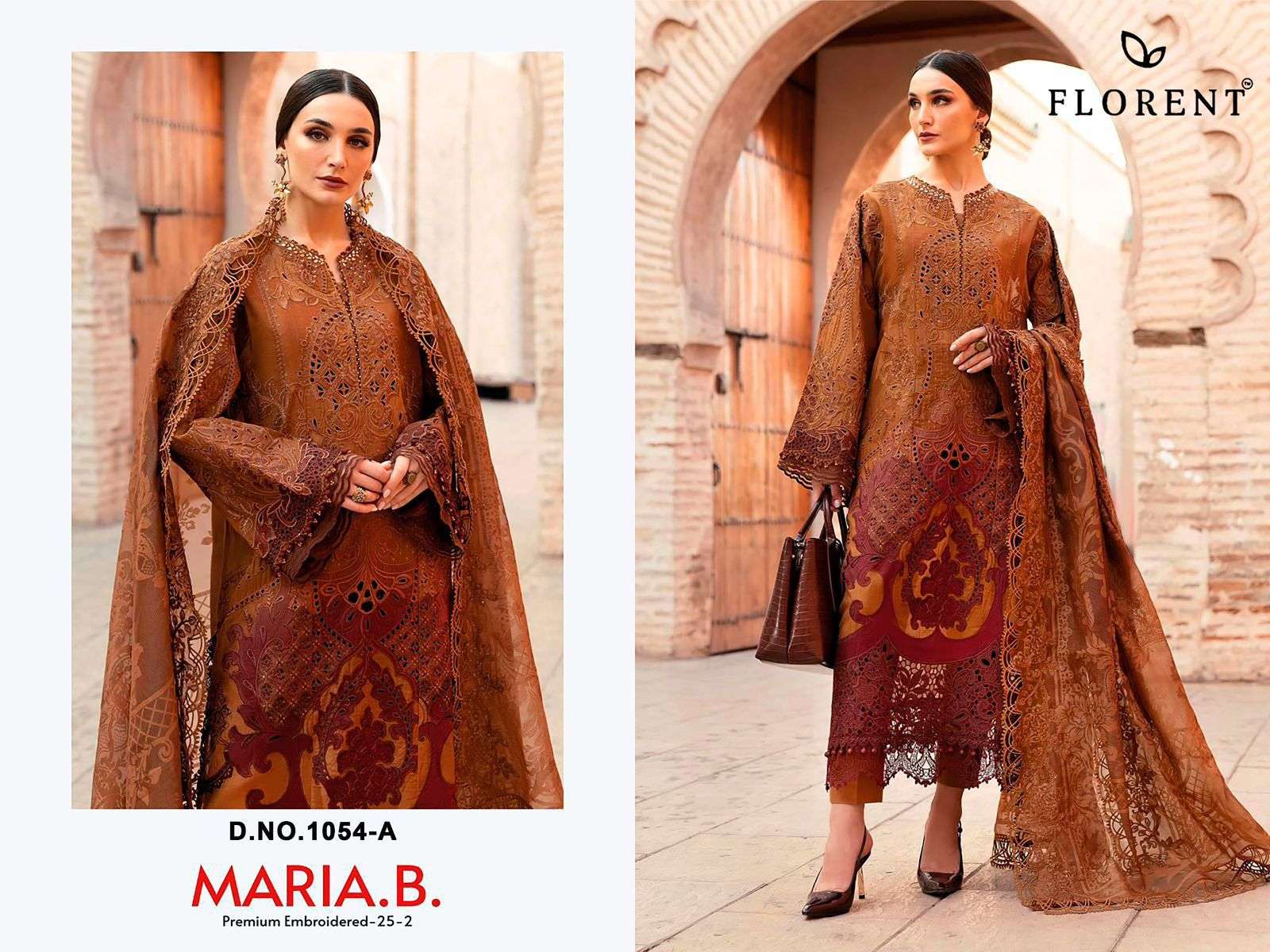 FLORENT MARIA B PREMIUM EMBROIDERED 25 VOL 2 HIT DESIGN COLLECTION 
