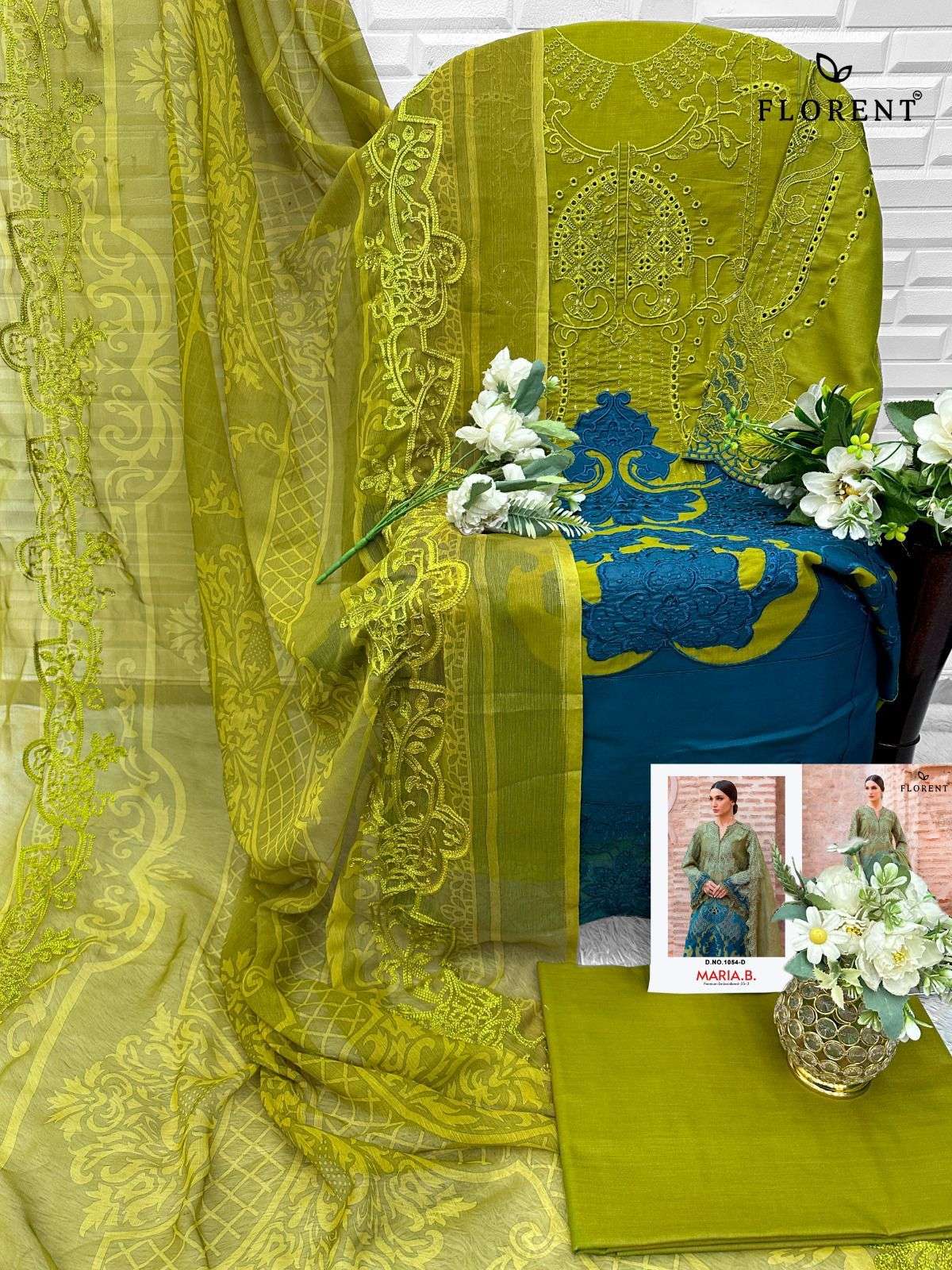 FLORENT MARIA B PREMIUM EMBROIDERED 25 VOL 2 HIT DESIGN COLLECTION 