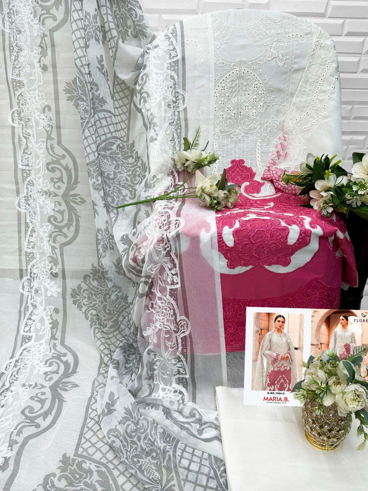 FLORENT MARIA B PREMIUM EMBROIDERED 25 VOL 2 HIT DESIGN COLLECTION 