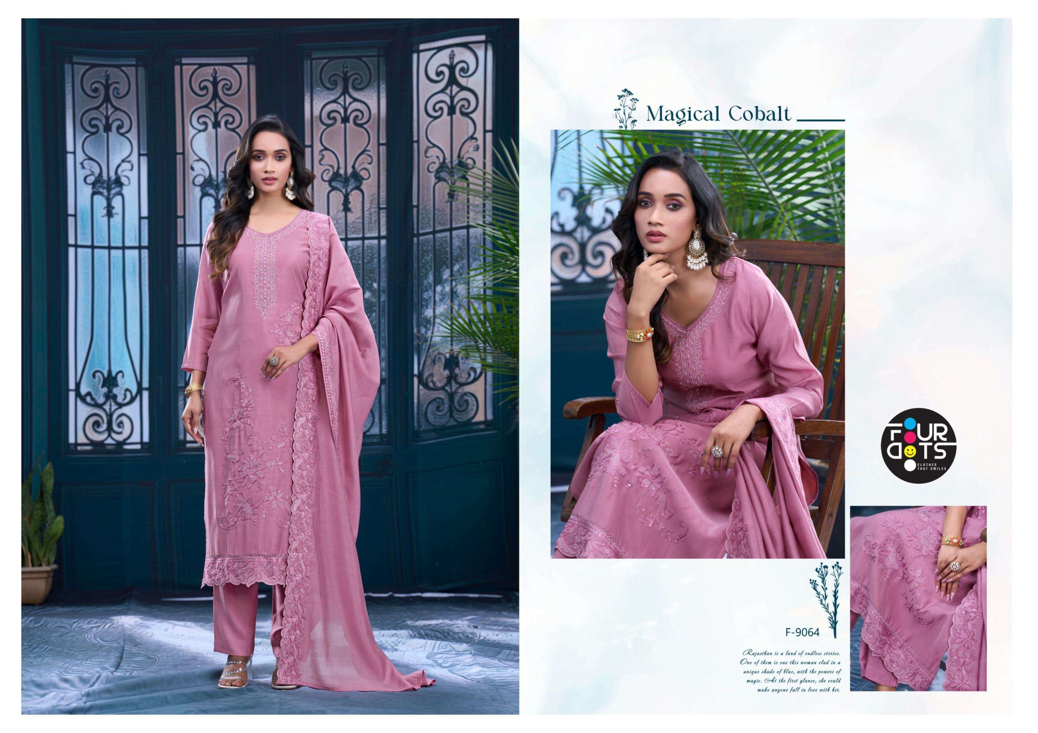 FOURDOTS NAARI COTTON HEAVY DESIGNER WORK SUIT