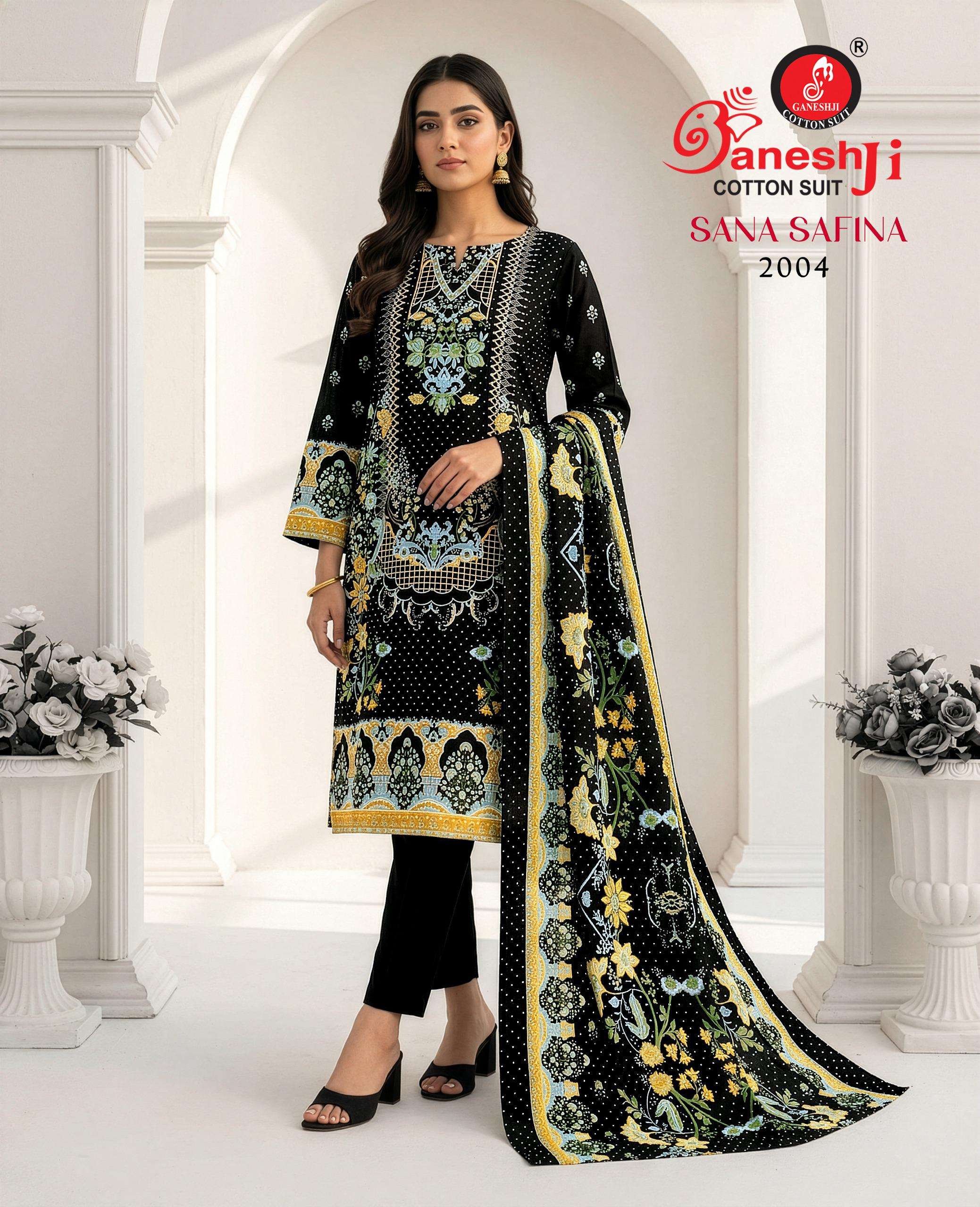GANESHJI COTTON SUIT SANA SAFINA VOL 2 COTTON DIGITAL PAKISTANI PRINT SALWAR SUIT