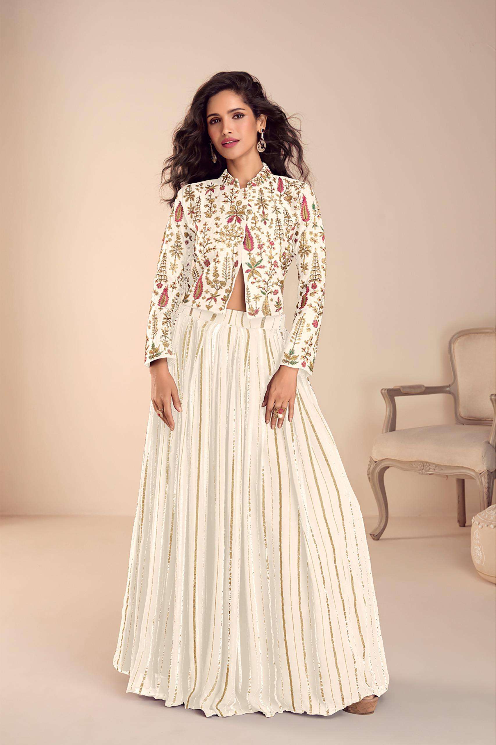 GULKAYRA DESIGNER SARGAM SILK HEAVY EMBROIDERD DESIGNER WEDDING WEAR DRESS 