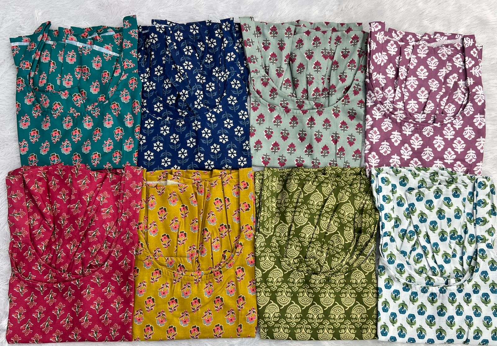 INLI COUPLE SPECIAL COTTON PRINTED MENS KURTA WITH LADIES TOPS COLLECTION 