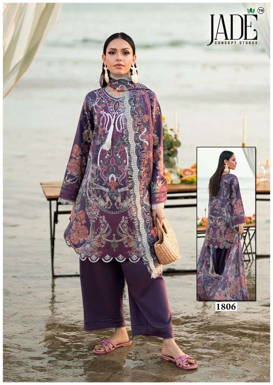 JADE BIN SAEED HEAVY COTTON LUXURY COLLECTION VOL 18 COTTON DIGITAL PRINTS SALWAR SUIT