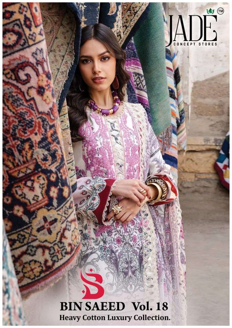 JADE BIN SAEED HEAVY COTTON LUXURY READY MADE COLLECTION VOL 18 