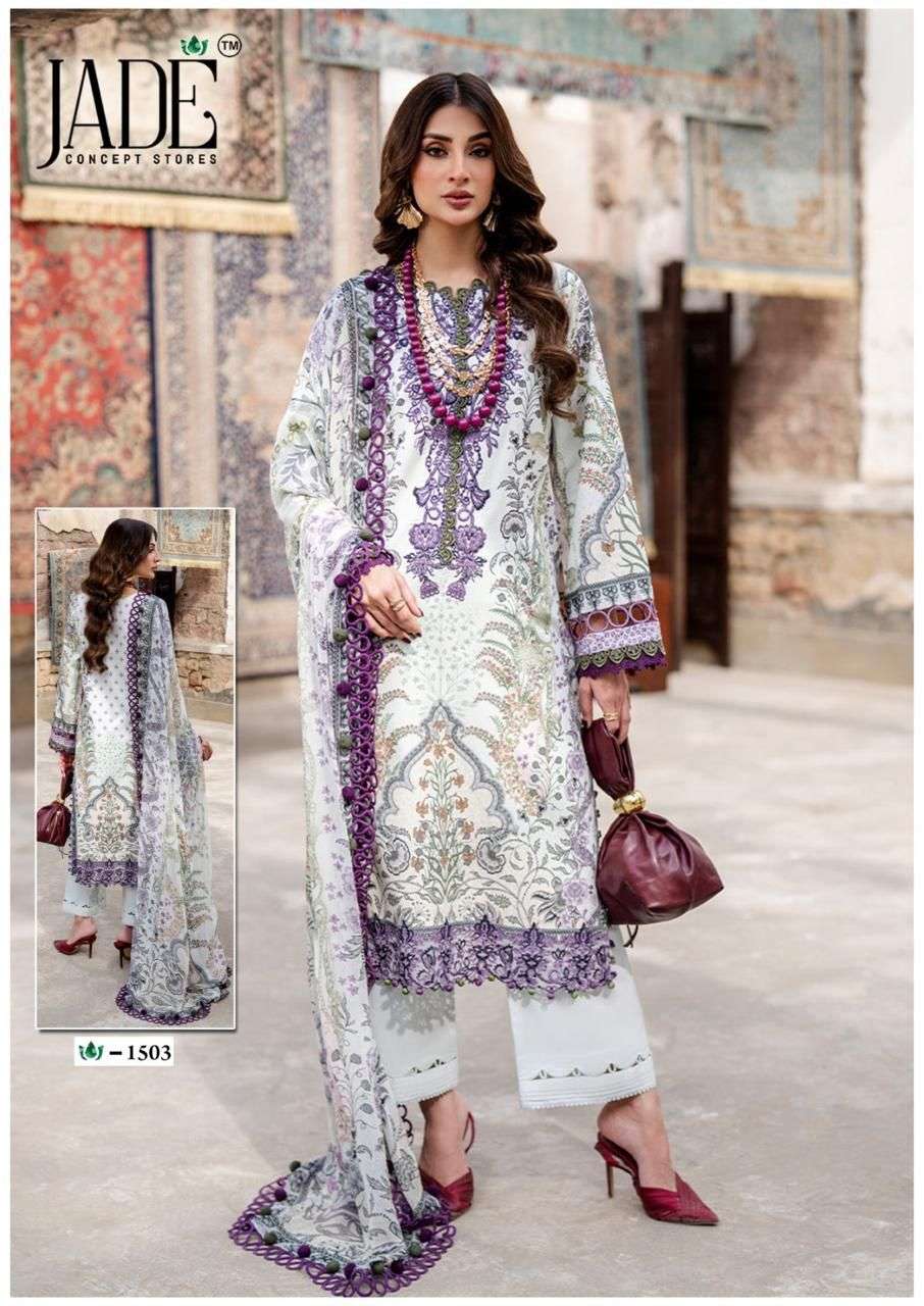 JADE CRIMSON EXCLUSIVE HEAVY LAWN COLLECTION VOL 15 NEW DESIGNS LAWN COTTON SALWAR SUIT