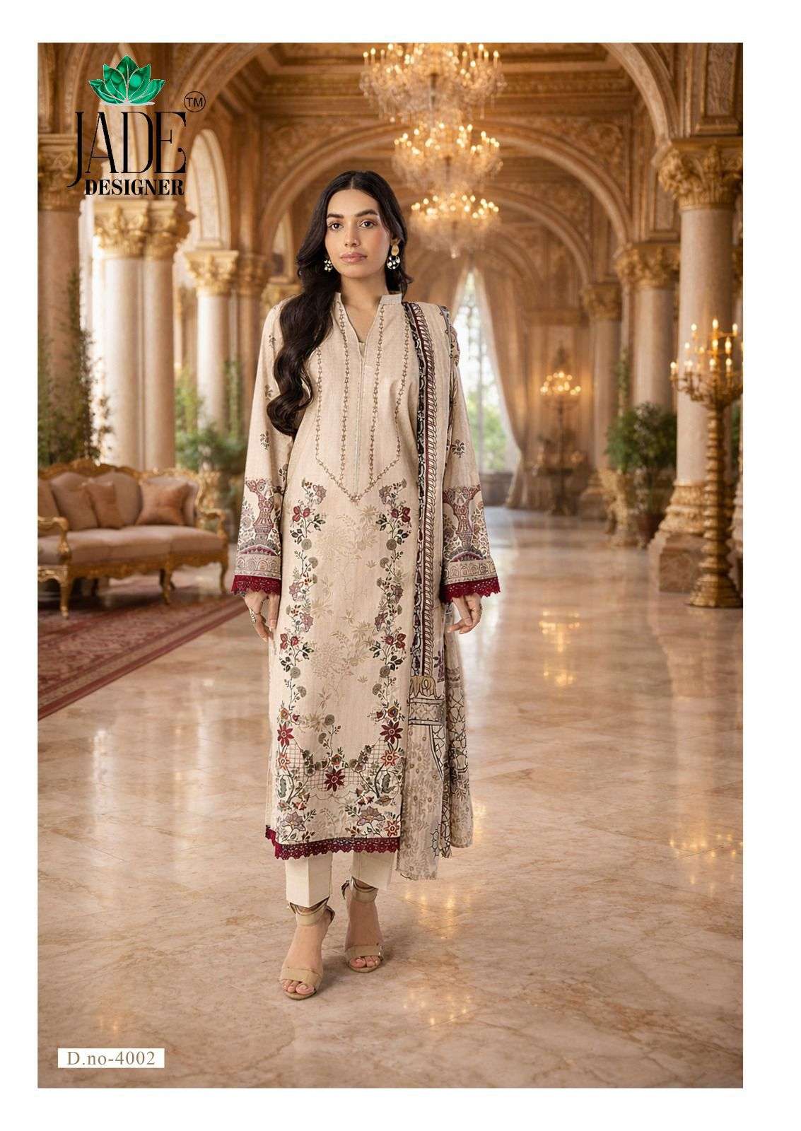 JADE DESIGNER NOOR AHMED VOL 4 LAWN COTTON DIGITAL KARACHI PRINTS SALWAR SUIT