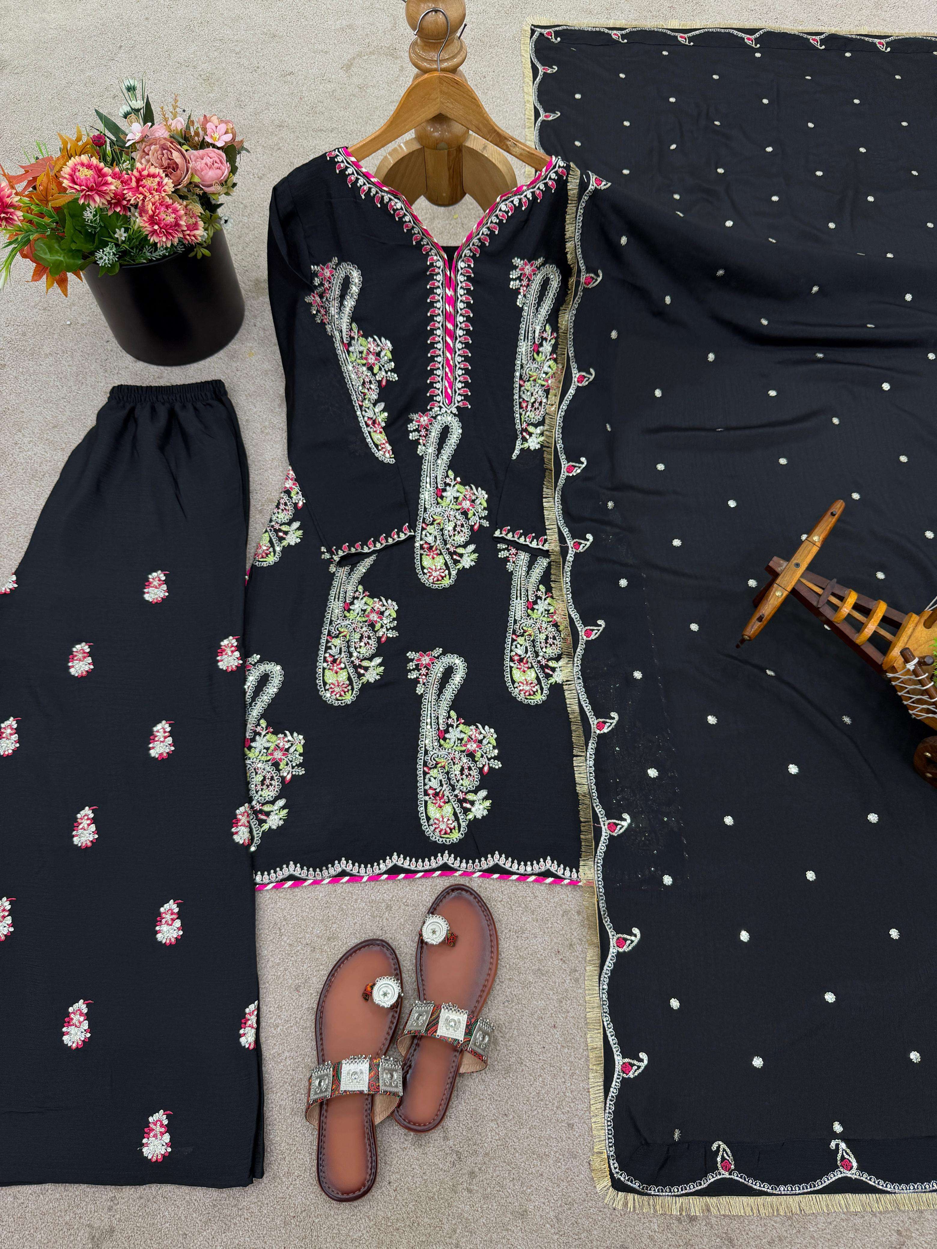 JF 035 HEAVY DESIGNER PARTY WEAR LADIES SUIT