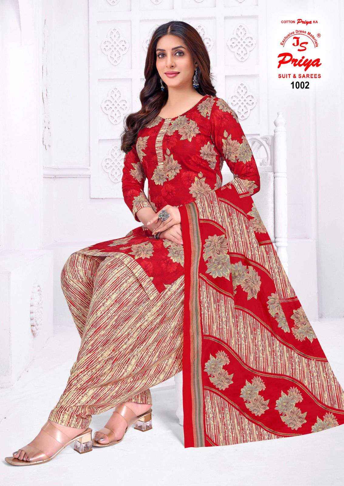 JS PRIYA PATIYALA HOUSE VOL 1 COTTON PRINTED READY MADE SUIT