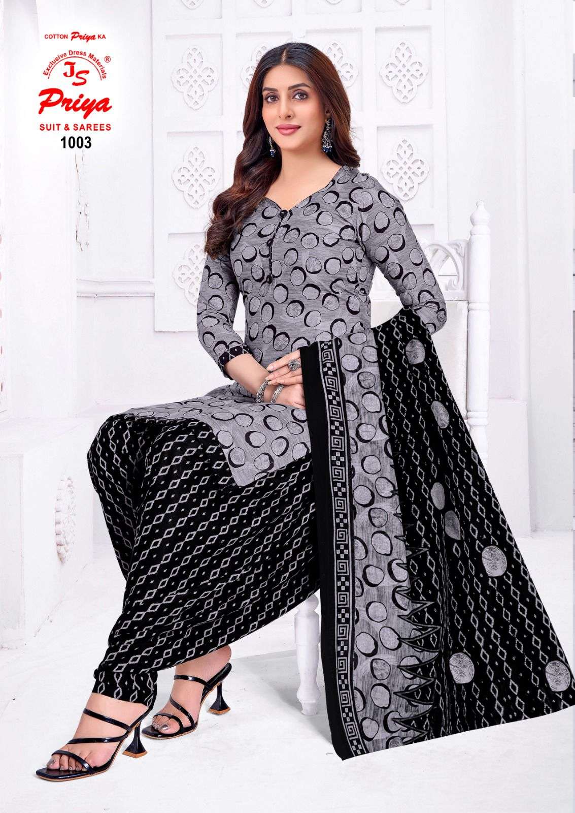 JS PRIYA PATIYALA HOUSE VOL 1 COTTON PRINTED READY MADE SUIT