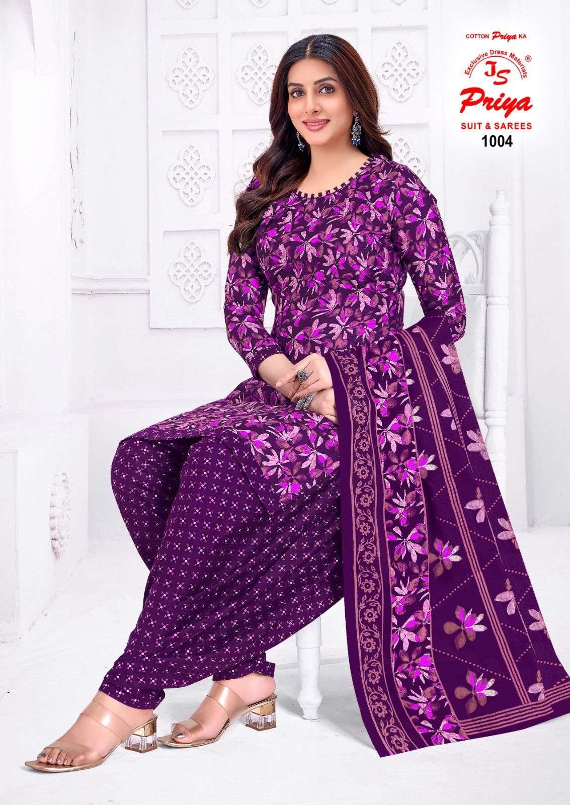 JS PRIYA PATIYALA HOUSE VOL 1 COTTON PRINTED READY MADE SUIT
