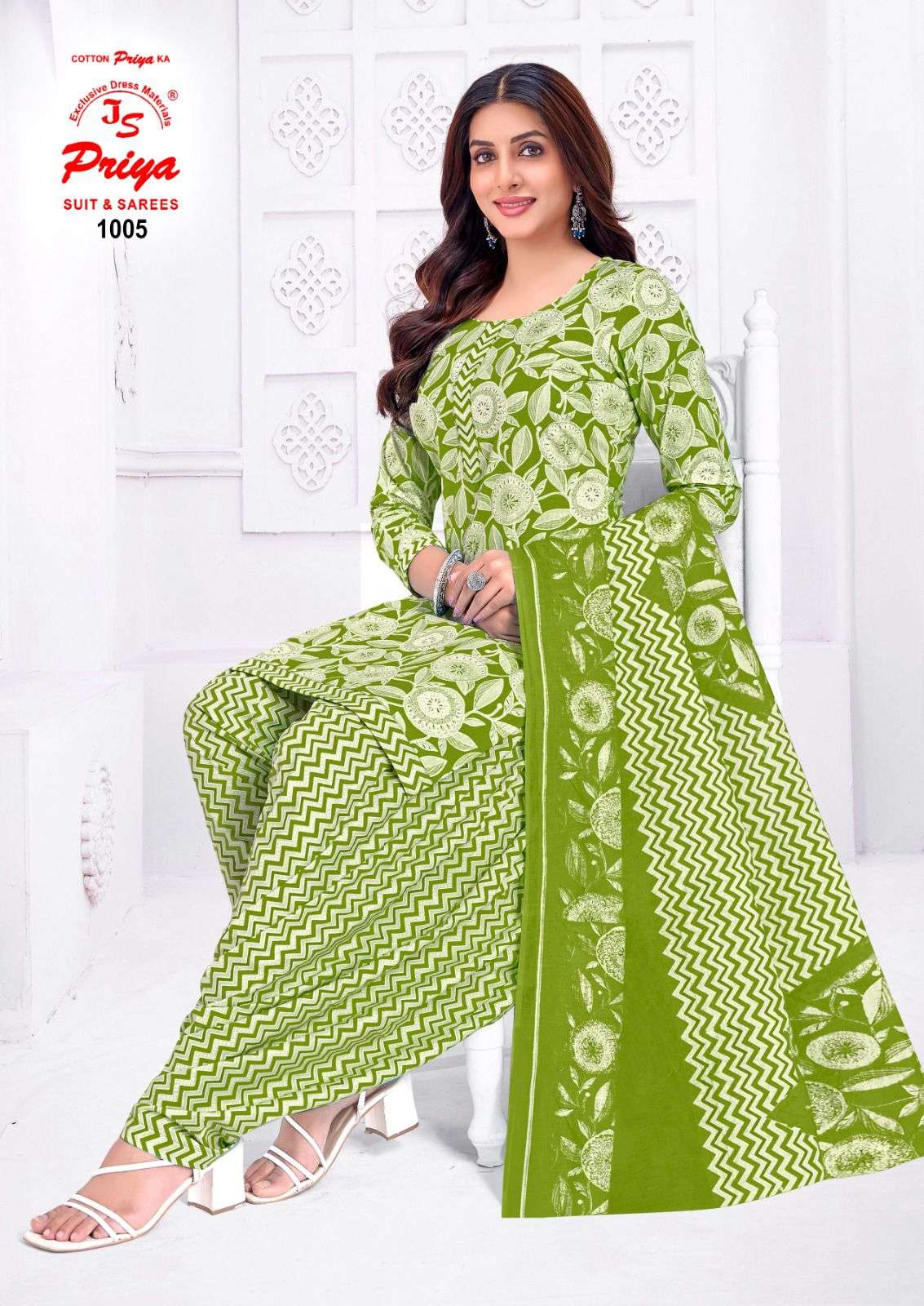 JS PRIYA PATIYALA HOUSE VOL 1 COTTON PRINTED READY MADE SUIT