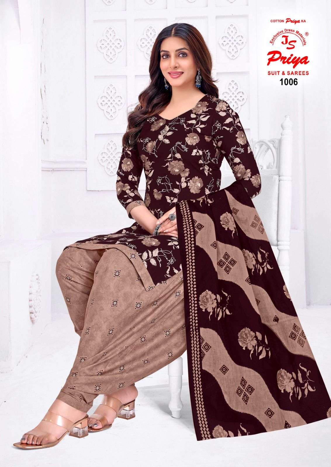 JS PRIYA PATIYALA HOUSE VOL 1 COTTON PRINTED READY MADE SUIT