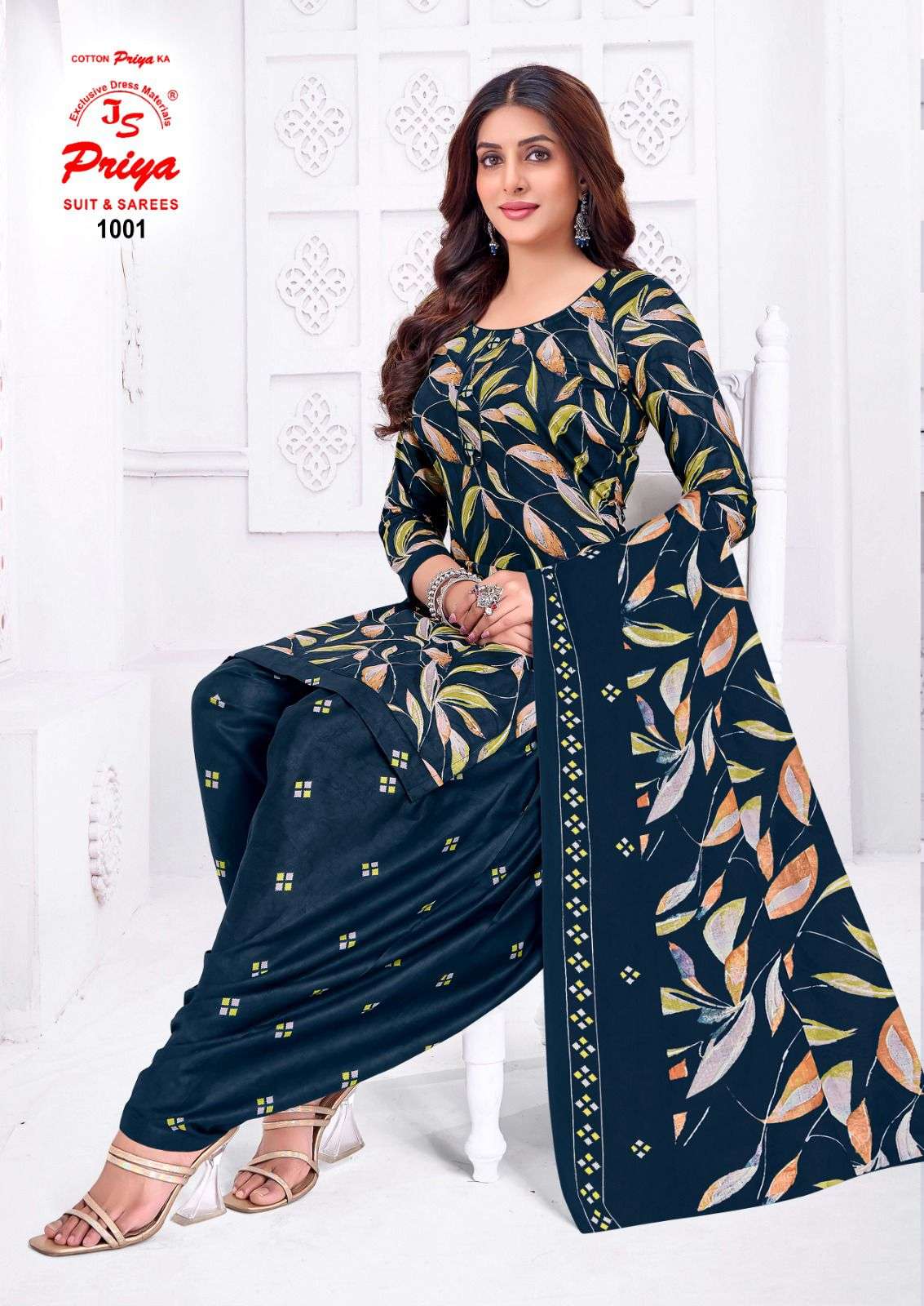 JS PRIYA PATIYALA HOUSE VOL 1 COTTON PRINTED READY MADE SUIT