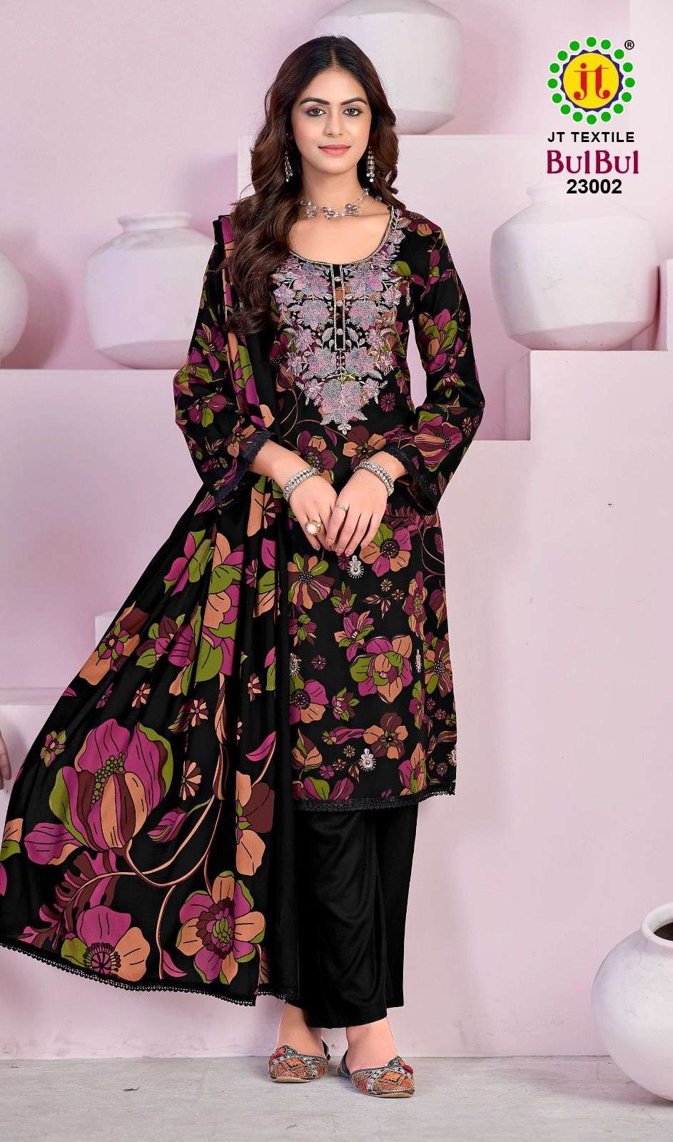 JT BULBUL VOL 23 RAYON PREMIUM WORKS LADIES SUIT	