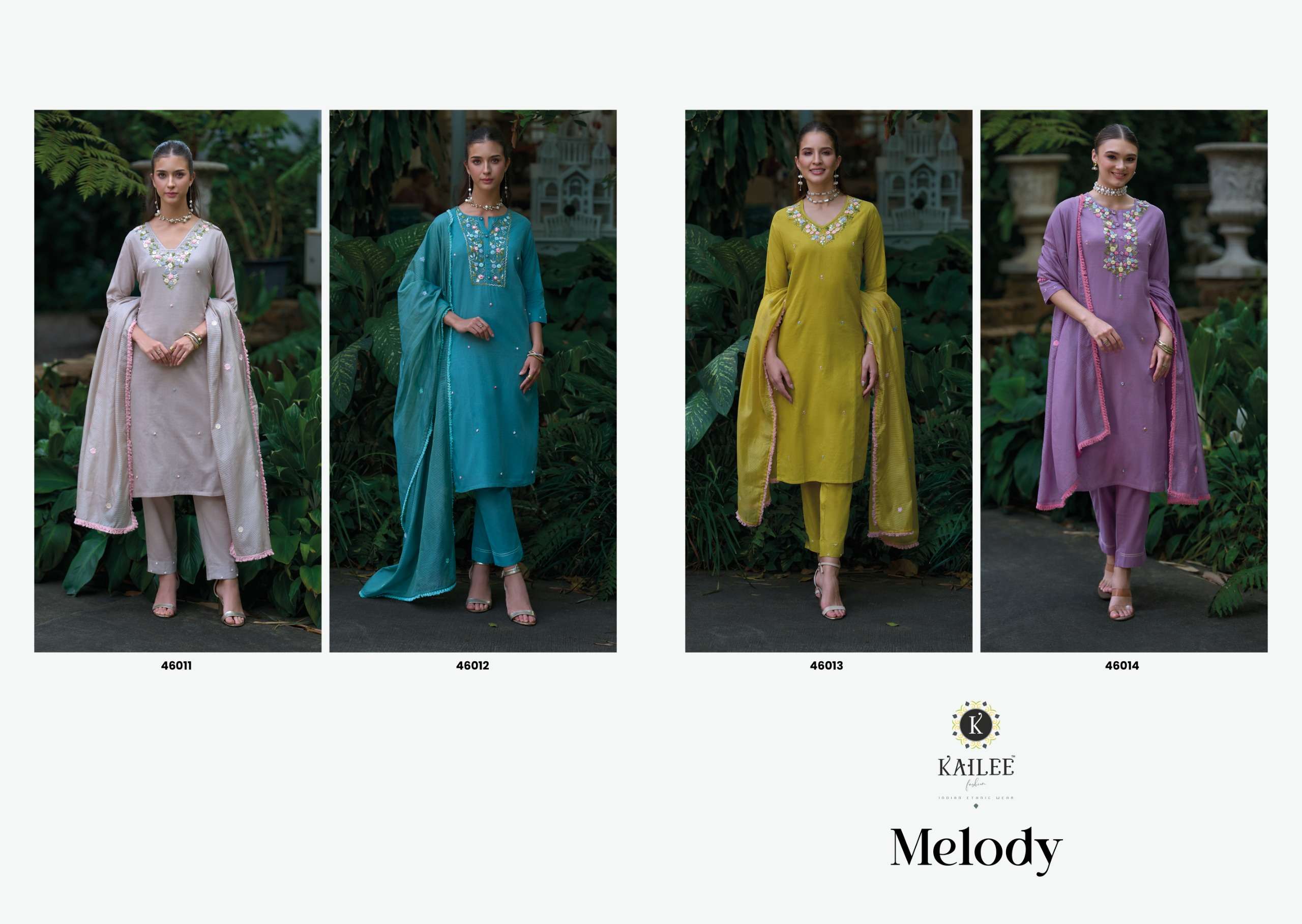 KAILEE FASHION MELODY COTTON BEAUTIFUL DESIGNER LOOK LADIES 3PCS SET COLLECTION 