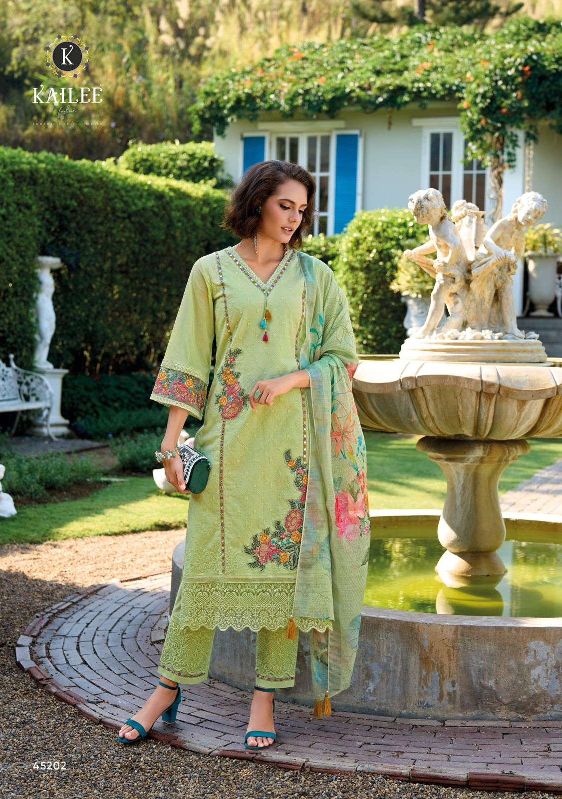 KAILEE FASHION SUFFY VOL 3 CHIKANAKARI  COTTON FANCY DESIGNER WORK READY MADE LADIES SUIT