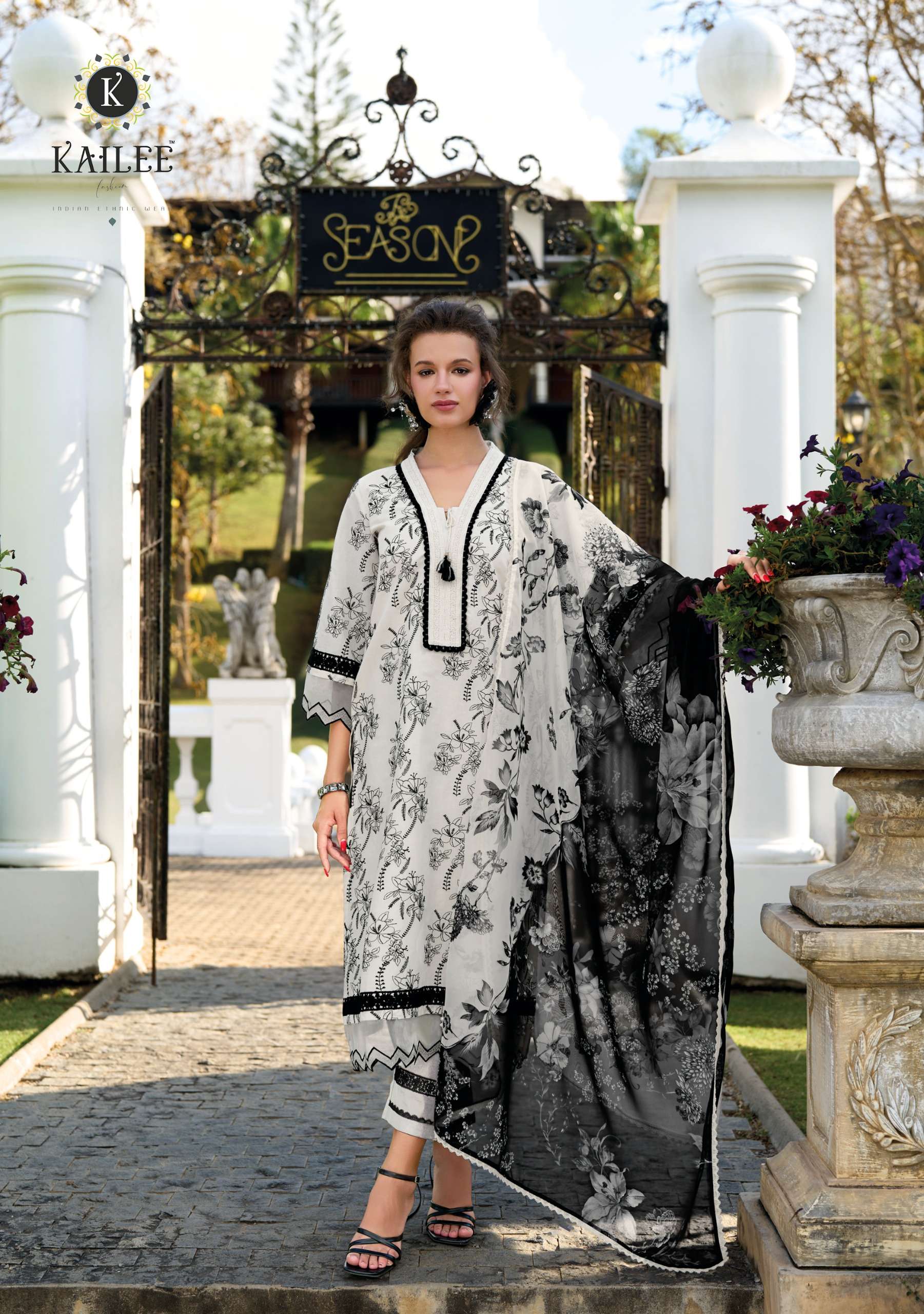 KAILEE FASHION TOSKA COTTON BEAUTIFUL DESIGNER WORK READY MADE LADIES SUIT