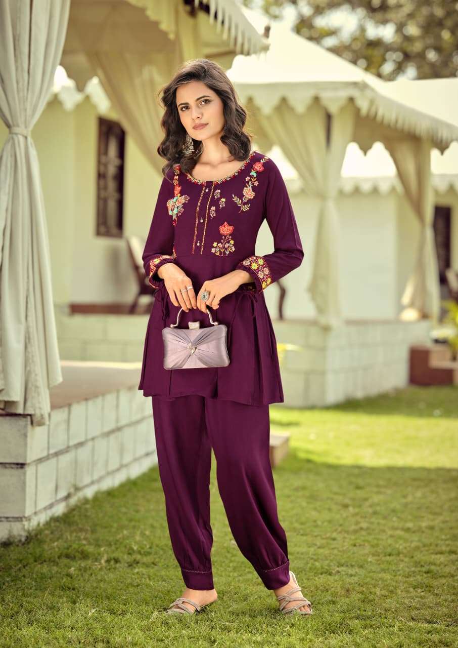 KARISSA CELINA VOL 3 VISCOSE FANCY WORKS LADIES TOP WITH BOTTOM PAIR 