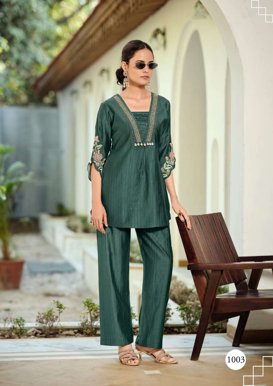 KARISSA JIYA VISCOSE FANCY PREETY LOOKS LADIES CO-ORD SET