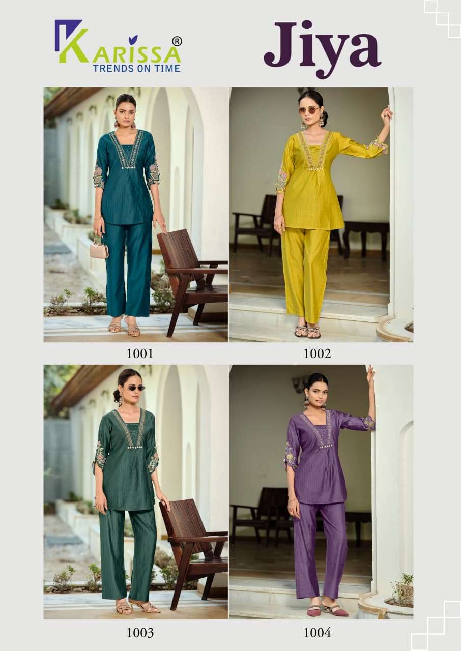 KARISSA JIYA VISCOSE FANCY PREETY LOOKS LADIES CO-ORD SET