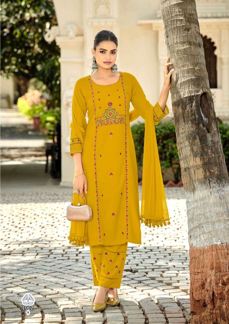 KARISSA KASIDA VOL 3 RAYON FANCY WORK LADIES 3PCS SET COLLECTION 