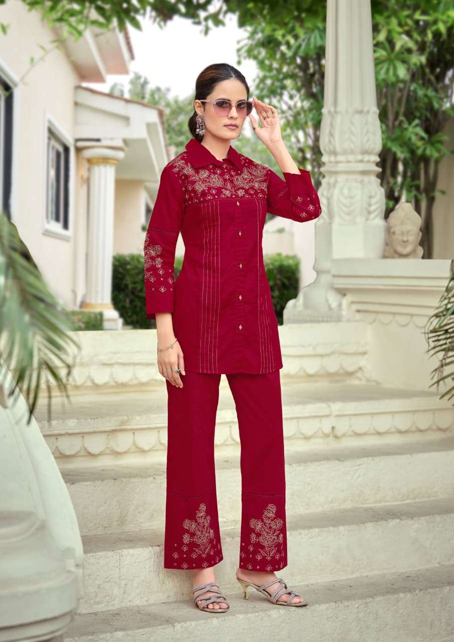KARISSA MARIA COTTON FANCY PREETY LOOK DESIGNER WORK LADIES TOP WITH BOTTOM PAIR 