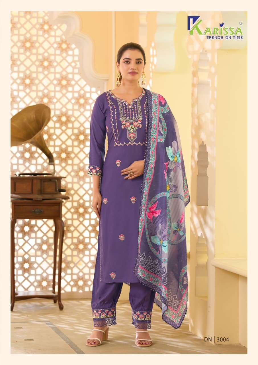 KARISSA SHANAYA VOL 3	RAYON FANCY WORKS LADIES 3PIECE SET COLLECTION 