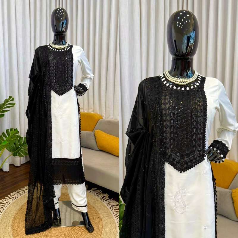 KD 1593 BEAUTIFUL PAKISTANI STYLE DESIGNER LOOK LADIES SUIT